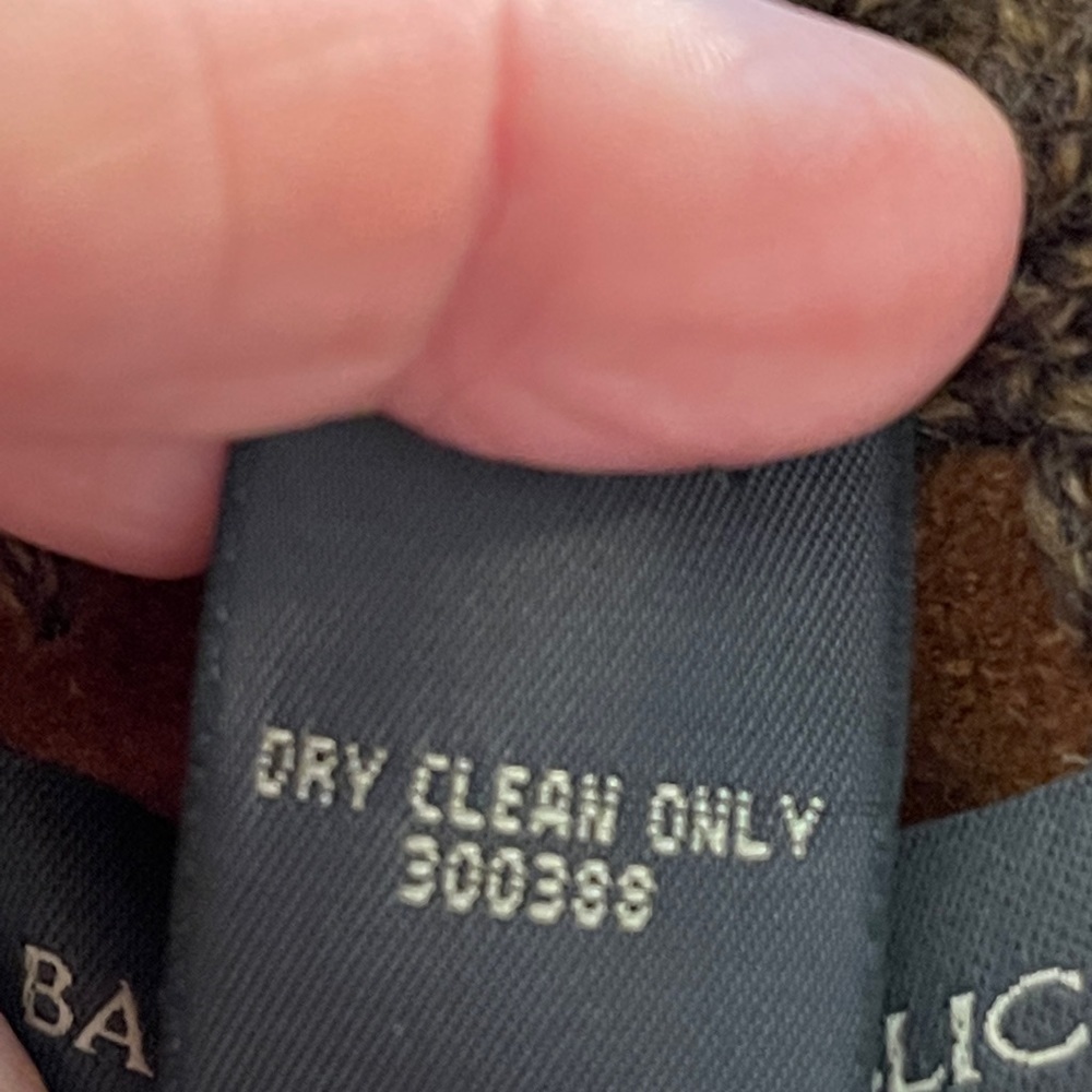 Banana Republic 100% Lambswool and Suede Pocket Cardigan S - Picture 10 of 10